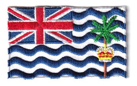 Diego Garcia flag patch, 6.5 x 4 cm in size.
