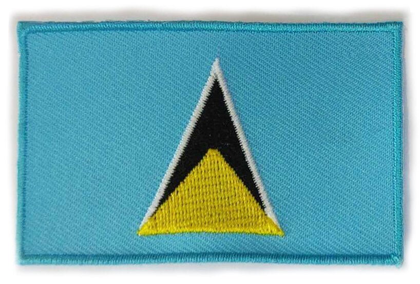 Saint Lucia flag patch - BACKPACKFLAGS.COM