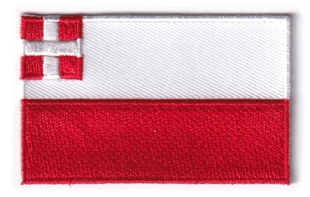 Utrecht flag patch, 6.5 x 4 cm, provincial design.