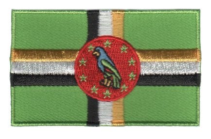 Dominica flag patch