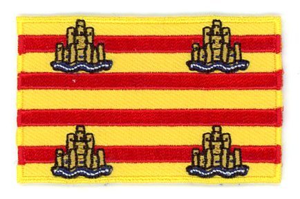 Ibiza flag patch 6.5 x 4 cm