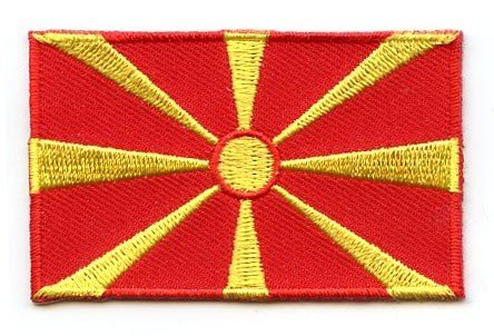 Macedonia flag patch - BACKPACKFLAGS.COM