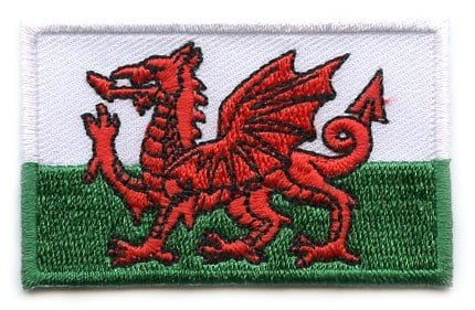 Wales flag patch - BACKPACKFLAGS.COM
