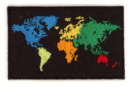 World flag patch - BACKPACKFLAGS.COM
