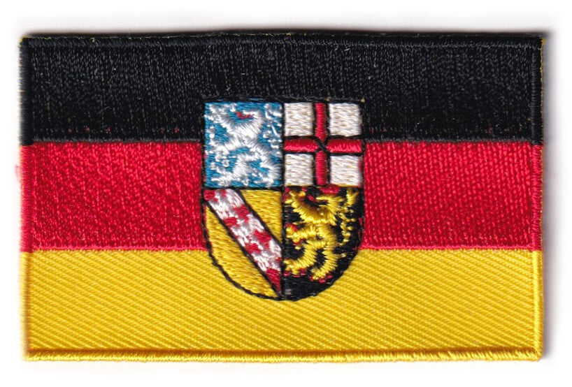 Saarland flag patch