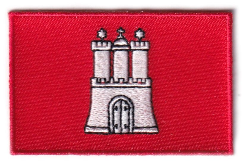 Hamburg flag patch - BACKPACKFLAGS.COM