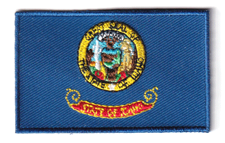 Idaho flag patch - BACKPACKFLAGS.COM