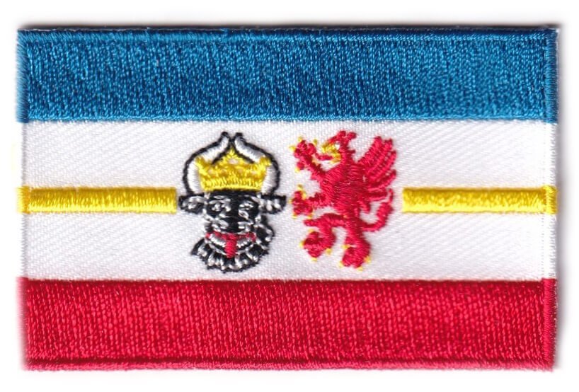 Mecklenburg - Western Pomerania flag patch - BACKPACKFLAGS.COM