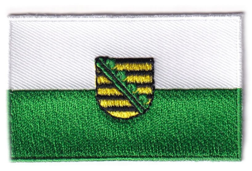 Saxony flag patch - BACKPACKFLAGS.COM