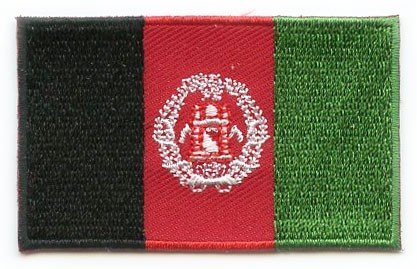 Aufnäher mit afghanischer Flagge