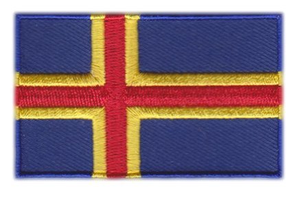Aufnäher mit der Åland-Flagge