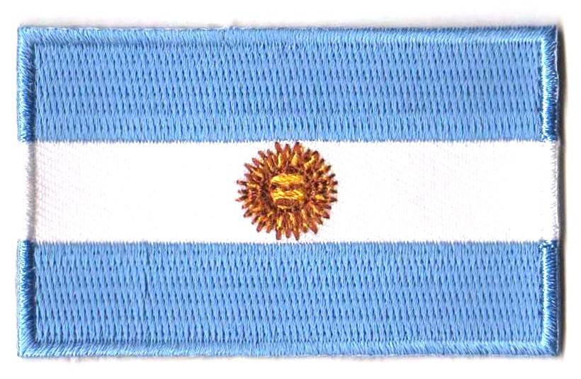 Aufnäher mit Argentinischer Flagge