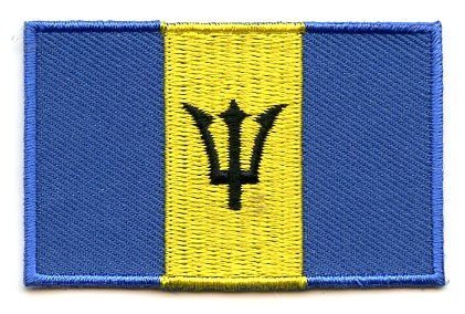 Barbados flag patch