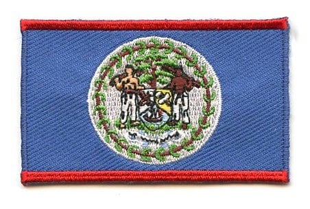 Belize flag patch