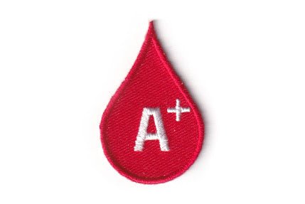 Blood Type A positive (A+) patch - BACKPACKFLAGS.COM