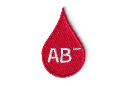 Blood Type AB negative (AB-) patch - BACKPACKFLAGS.COM