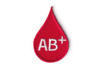 Blood Type AB positive (AB+) patch - BACKPACKFLAGS.COM