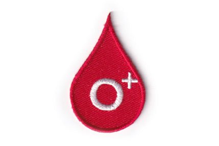 Blood Type O positive (O+) patch - BACKPACKFLAGS.COM