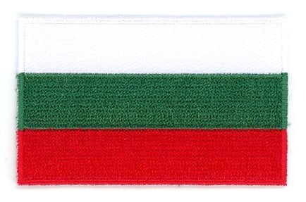 Aufnäher mit der bulgarischen Flagge