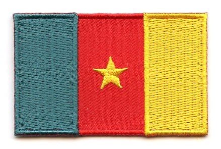 Patch met de vlag van Kameroen