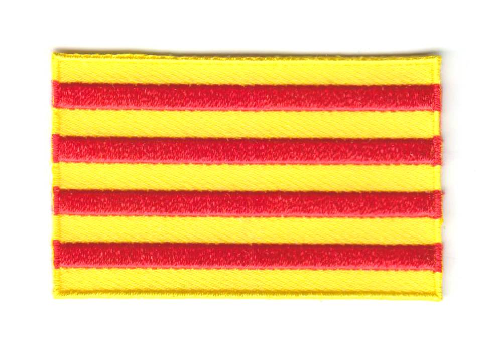 Aufnäher mit der katalanischen Flagge