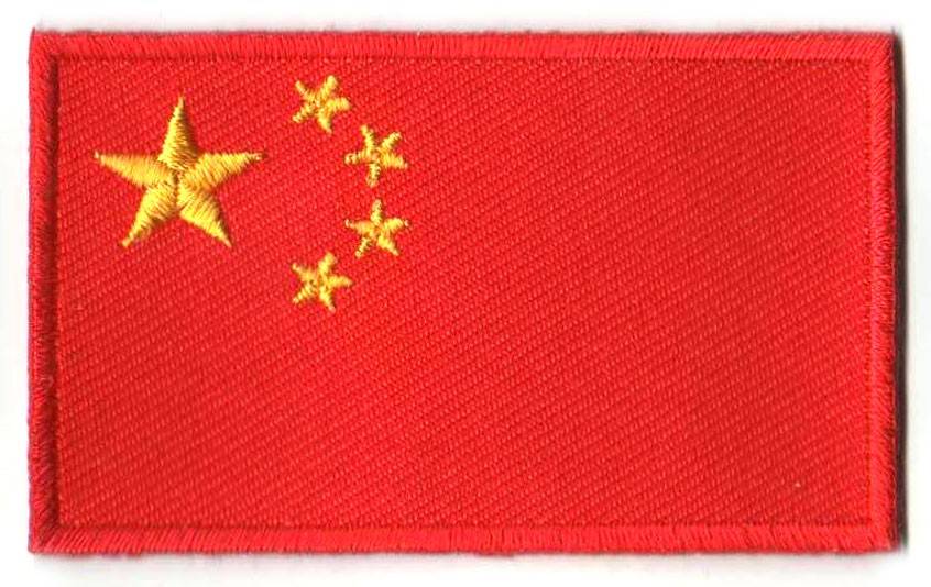 Patch met Chinese vlag