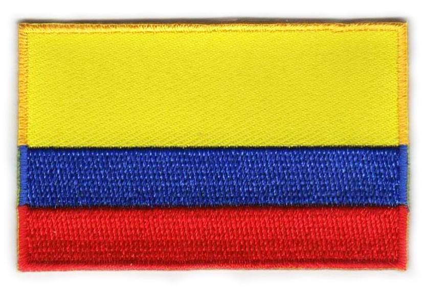 Aufnäher mit kolumbianischer Flagge