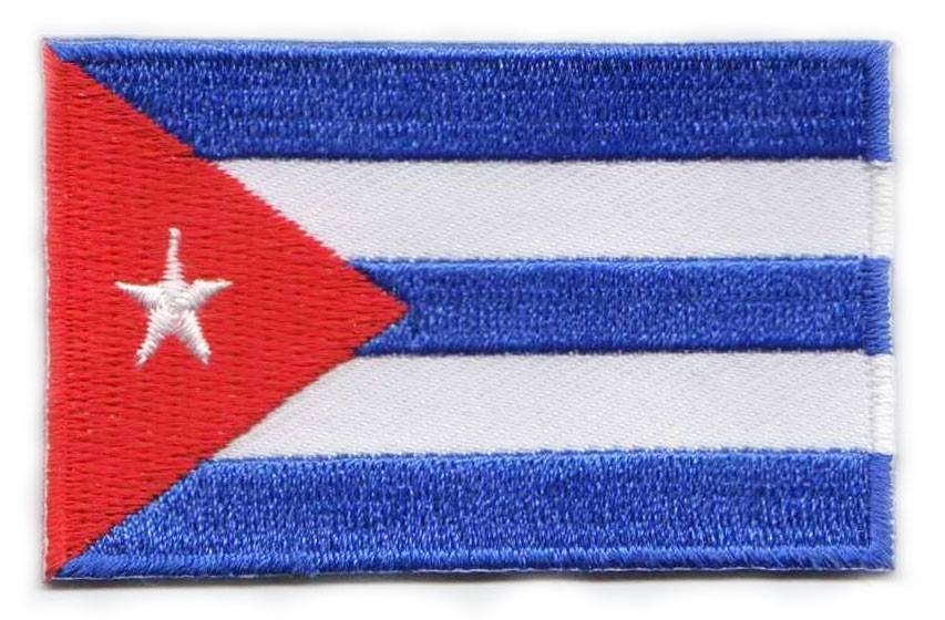 Aufnäher mit kubanischer Flagge