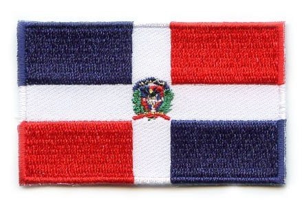 Flaggenaufnäher der Dominikanischen Republik