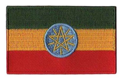 Aufnäher mit der Flagge Äthiopiens
