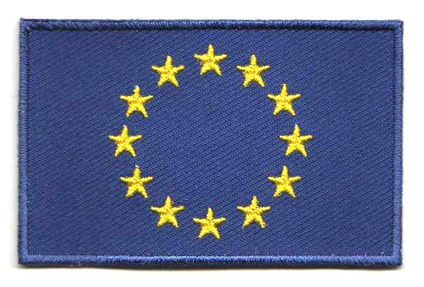 Aufnäher mit Europa-Flagge