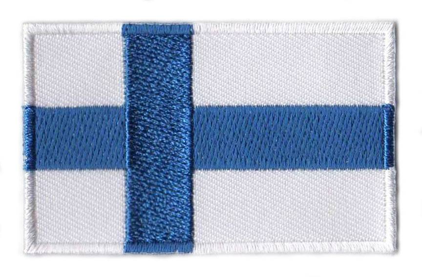 Finland flag patch