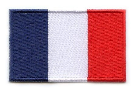 Aufnäher mit französischer Flagge