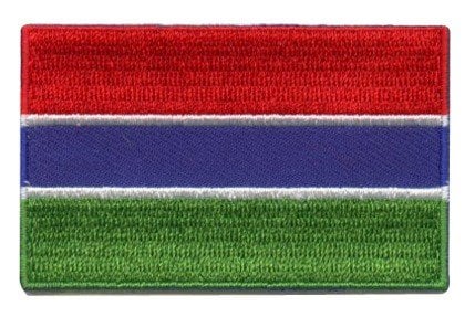 Gambia flag patch