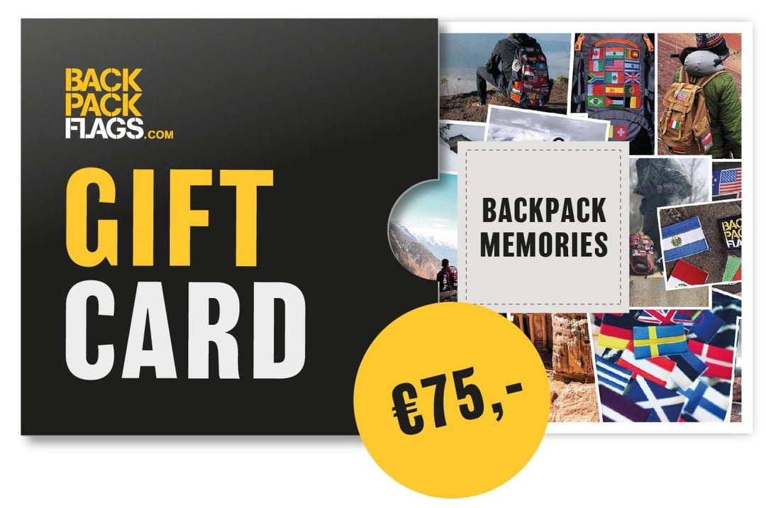 Gift Card (75 Euro) - BACKPACKFLAGS.COM