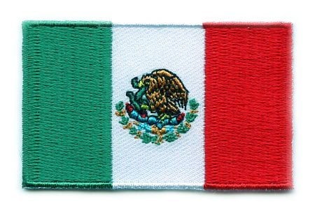 Mexican flag patch - BACKPACKFLAGS.COM