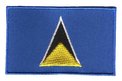 Saint Lucia flag patch - BACKPACKFLAGS.COM