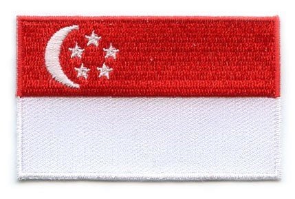 Singapore flag patch - BACKPACKFLAGS.COM