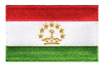 Tajikistan flag patch - BACKPACKFLAGS.COM