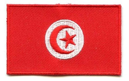 Tunisia flag patch - BACKPACKFLAGS.COM