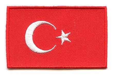Turkish flag patch - BACKPACKFLAGS.COM